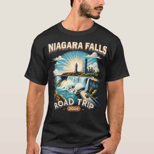 Niagara Herfsten roadtrip 2024 familie T-shirt (Voorkant)