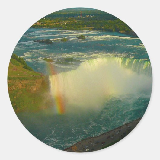 niagara herfsten ronde sticker (Voorkant)