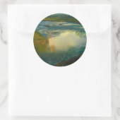 niagara herfsten ronde sticker (Tas)
