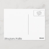 Niagara Herfsten 's nachts Briefkaart (Achterkant)