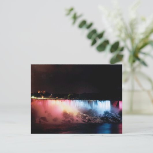 niagara herfsten ' s nachts briefkaart (Staand voorkant)