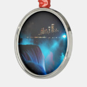 Niagara Herfsten 's nachts Metalen Ornament (Links)