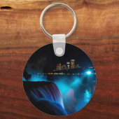 Niagara Herfsten 's nachts Sleutelhanger (Voorkant)