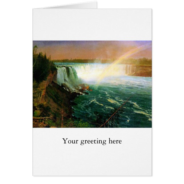 Niagara herfsten schilderij kunstenaar Albert Bier (Voorkant)