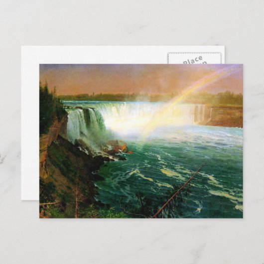 Niagara herfsten schilderij kunstenaar Albert Bier Briefkaart (Voorkant / Achterkant)