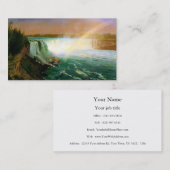 Niagara herfsten schilderij kunstenaar Albert Bier Visitekaartje (Voorkant / Achterkant)