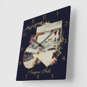  Niagara Herfsten Schilderijen Aangepast Vierkante Klok (Hoek)