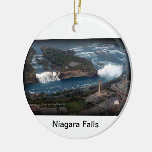 Niagara Herfsten souvenir & gift Keramisch Ornament (Links)