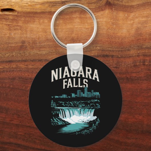 Niagara Herfsten Souvenirs Zomer Familie Vakantie  Sleutelhanger (Voorkant)