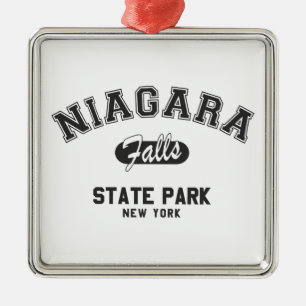 Niagara Herfsten State Park, New York Metalen Ornament