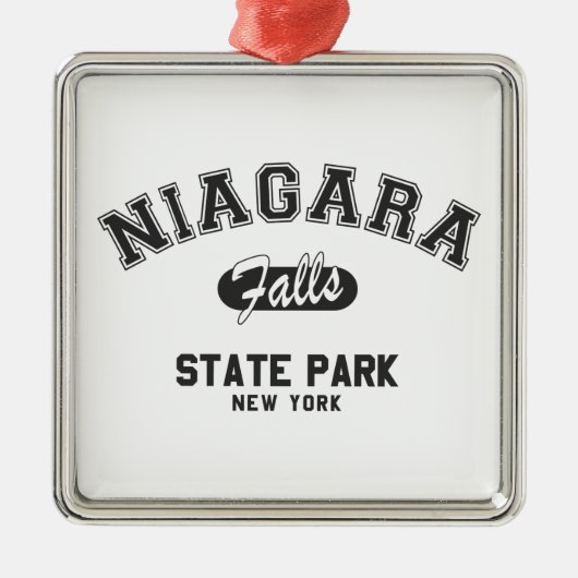 Niagara Herfsten State Park, New York Metalen Ornament (Voorkant)