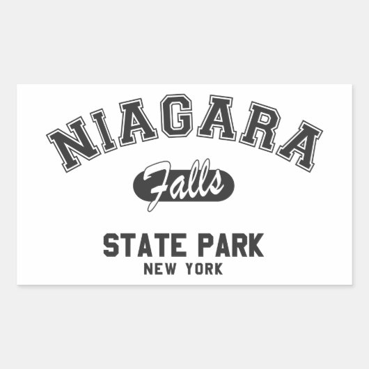 Niagara Herfsten State Park, New York Rechthoekige Sticker (Voorkant)