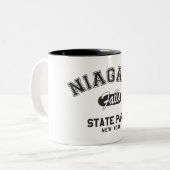 Niagara Herfsten State Park, New York Tweekleurige Koffiemok (Voorkant links)