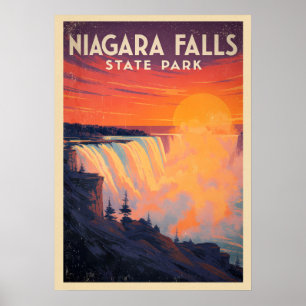 Niagara Herfsten State Park V02 Poster