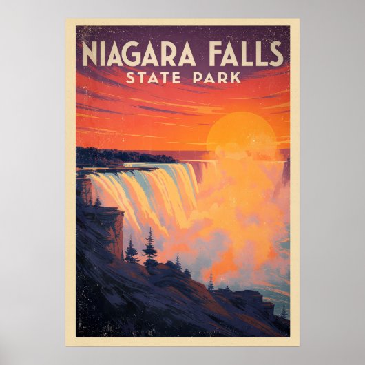 Niagara Herfsten State Park V02 Poster (Voorkant)