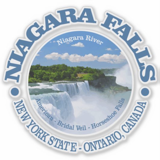 Niagara Herfsten Sticker (Voorkant)