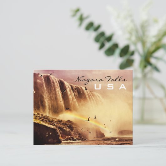 Niagara Herfsten, U S A Briefkaart (Staand voorkant)