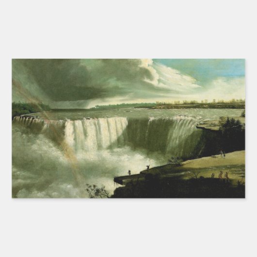 Niagara-Herfsten uit Table Rock Rechthoekige Sticker (Voorkant)