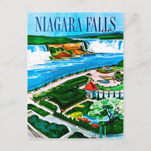 Niagara-Herfsten, uitzicht, Canada, vintage Briefkaart