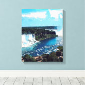 NIAGARA HERFSTEN - UITZICHT CANVAS AFDRUK (Insitu (Houten vloer))