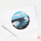NIAGARA HERFSTEN - UITZICHT RONDE STICKER (Envelop)