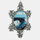 NIAGARA HERFSTEN - UITZICHT TIN SNEEUWVLOK ORNAMENT (Links)