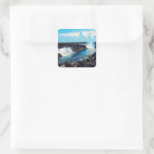 NIAGARA HERFSTEN - UITZICHT VIERKANTE STICKER (Tas)