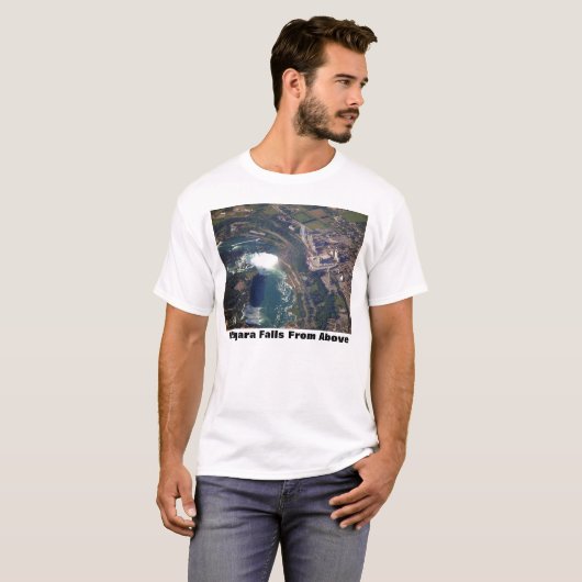 Niagara-Herfsten van bovenaf T-shirt (Voorkant volledig)