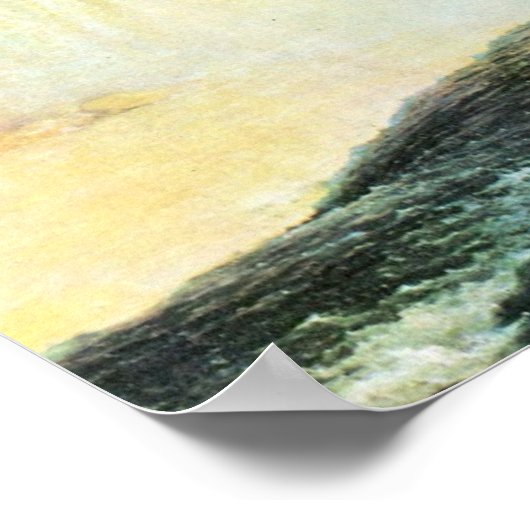 Niagara-Herfsten van de Frederic Edwin Church Poster (Hoek)