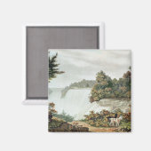 Niagara-Herfsten van Goat Island Magneet (Voorkant / Achterkant)