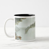 Niagara-Herfsten van Goat Island Tweekleurige Koffiemok (Links)