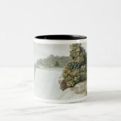 Niagara-Herfsten van Goat Island Tweekleurige Koffiemok (Center)