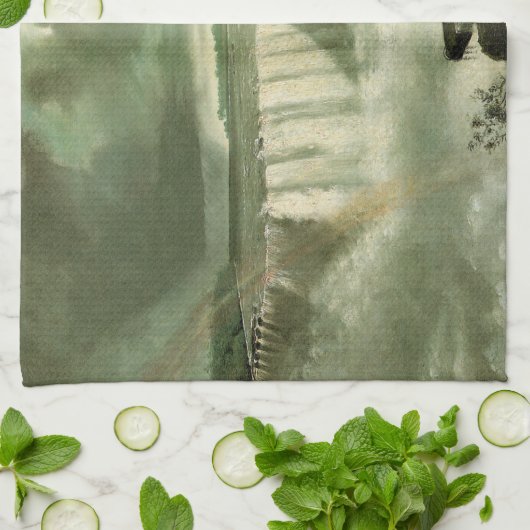 Niagara Herfsten van Table Rock van John Vanderlyn Theedoek (Gevouwen)