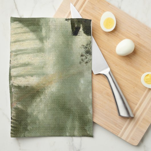 Niagara Herfsten van Table Rock van John Vanderlyn Theedoek (Quarter Fold)