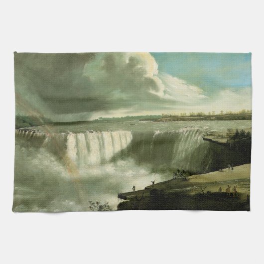 Niagara Herfsten van Table Rock van John Vanderlyn Theedoek (Horizontaal)