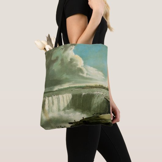 Niagara Herfsten van Table Rock van John Vanderlyn Tote Bag (Dichtbij)