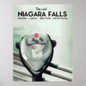 Niagara Herfsten - Verenigde Staten - Canada Vinta Poster (Voorkant)