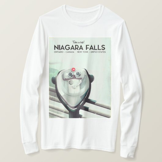 Niagara Herfsten - Verenigde Staten - Canada Vinta T-shirt (Design voorkant)
