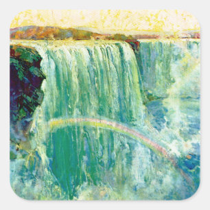 Niagara Herfsten Vierkante Sticker