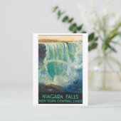 Niagara Herfsten Vintage Travel Poster Briefkaart (Staand voorkant)