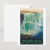 Niagara Herfsten Vintage Travel Poster Briefkaart (Voorkant / Achterkant)