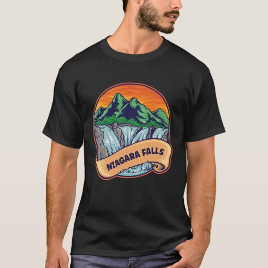 Niagara Herfsten Waterfall Adventure T-shirt (Voorkant)