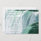 Niagara Herfsten Waterfall Wedding Invitations Kaart (Voorkant)
