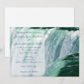 Niagara Herfsten Waterfall Wedding Invitations Kaart (Voorkant / Achterkant)