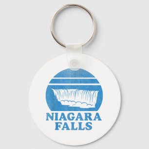 Niagara Herfsten Waterval Retro Souvenir Tourist G Sleutelhanger