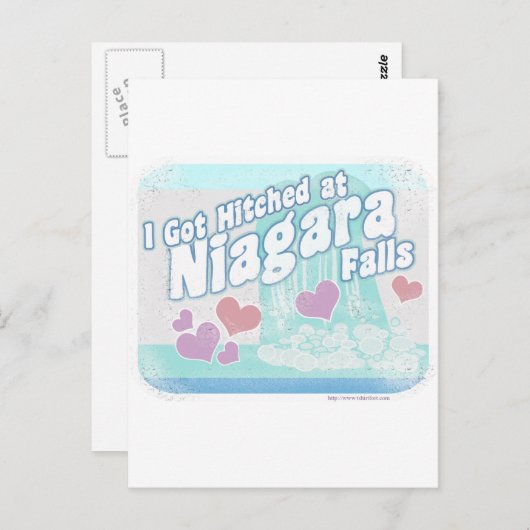 Niagara Herfsten Wedding Briefkaart (Voorkant / Achterkant)