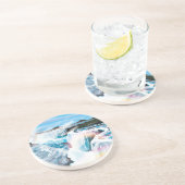 Niagara Herfsten Zandsteen Onderzetter (Zijkant)