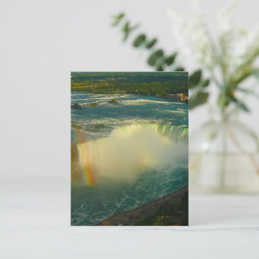 niagara hoefijzer herfsten briefkaart (Staand voorkant)