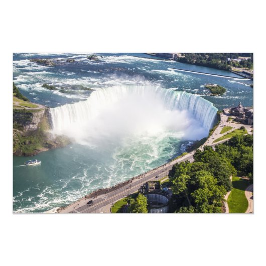 Niagara Hoefijzer Herfsten waterval Canada Foto Afdruk (Voorkant)