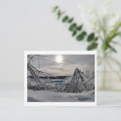 Niagara in de winter 2 briefkaart (Staand voorkant)